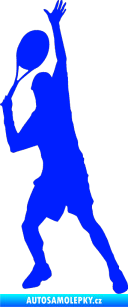 Samolepka Tenista 008 levá modrá dynamic