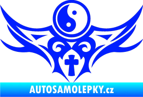 Samolepka Tetování 115 Jin a jang modrá dynamic