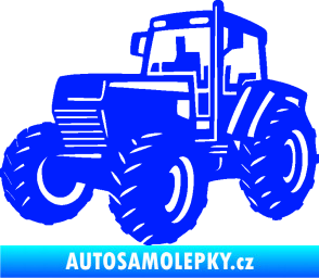 Samolepka Traktor 002 levá Zetor modrá dynamic