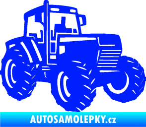 Samolepka Traktor 002 pravá Zetor modrá dynamic