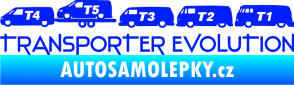 Samolepka Transporter evolution - levá modrá dynamic