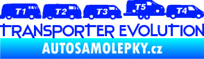 Samolepka Transporter evolution - pravá modrá dynamic