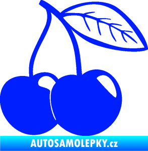 Samolepka Třešně 003 pravá modrá dynamic