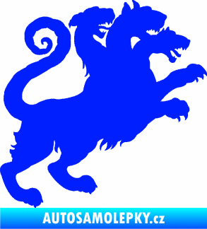 Samolepka Trojhlavý pes kerberos 002 pravá modrá dynamic