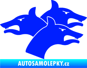 Samolepka Trojhlavý pes kerberos pravá modrá dynamic