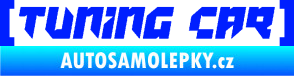 Samolepka Tuning car modrá dynamic