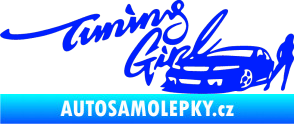 Samolepka Tuning girl modrá dynamic