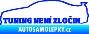 Samolepka Tuning není zločin 001 modrá dynamic
