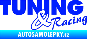 Samolepka Tuning racing 001 modrá dynamic