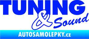 Samolepka Tuning sound modrá dynamic