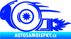 Samolepka Turbo šnek 002 levá modrá dynamic