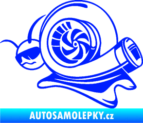 Samolepka Turbo šnek 004 levá modrá dynamic