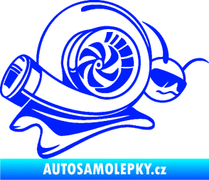 Samolepka Turbo šnek 004 pravá modrá dynamic