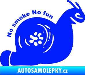 Samolepka Turbo šnek 005 no smoke no fun pravá modrá dynamic