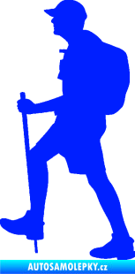 Samolepka Turista 003 levá modrá dynamic