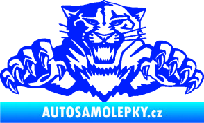Samolepka Tygr 003 modrá dynamic
