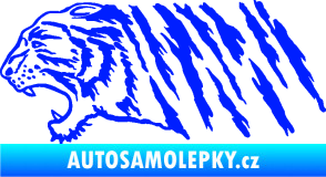 Samolepka Tygr 004 levá modrá dynamic