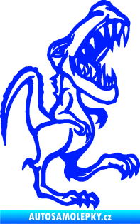 Samolepka Tyrannosaurus rex 002 pravá  modrá dynamic