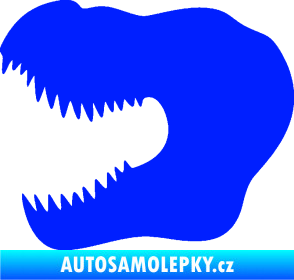 Samolepka Tyrannosaurus Rex lebka 001 levá modrá dynamic