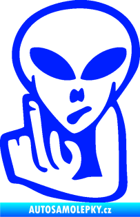 Samolepka UFO 008 levá modrá dynamic