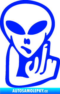 Samolepka UFO 008 pravá modrá dynamic