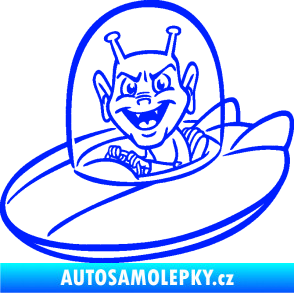 Samolepka Ufoun v lodi levá modrá dynamic