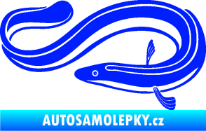 Samolepka Úhoř 001 levá modrá dynamic
