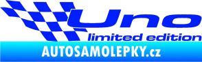 Samolepka Uno limited edition levá modrá dynamic