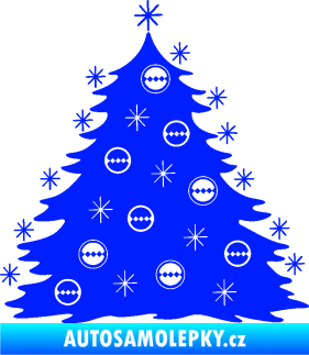 Samolepka Vánoční stromeček 001 modrá dynamic