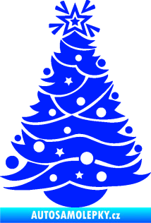 Samolepka Vánoční stromeček 002 modrá dynamic