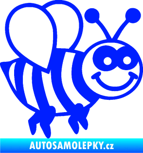 Samolepka Včela 003 pravá happy modrá dynamic