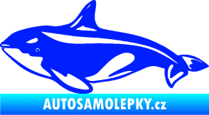 Samolepka Velryba 004 levá modrá dynamic