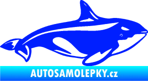 Samolepka Velryba 004 pravá modrá dynamic