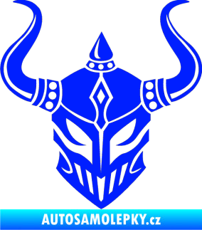 Samolepka Vikingská helma modrá dynamic