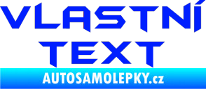 Samolepka Vlastní text - Batman modrá dynamic