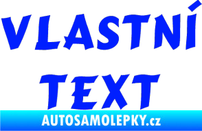 Samolepka Vlastní text - Cancun modrá dynamic