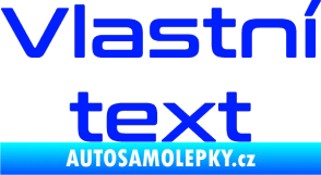 Samolepka Vlastní text - Conthrax modrá dynamic