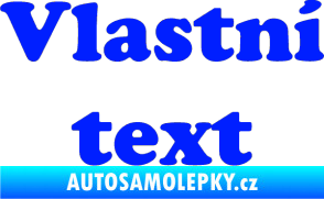 Samolepka Vlastní text - Cooper Black modrá dynamic