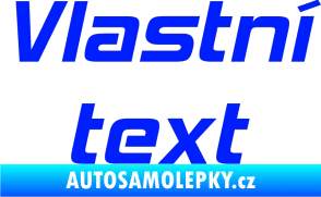 Samolepka Vlastní text - Hemi Head modrá dynamic
