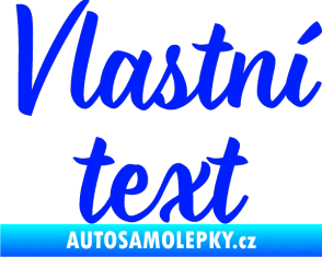 Samolepka Vlastní text - Monarda modrá dynamic