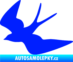 Samolepka Vlaštovka 001 levá modrá dynamic