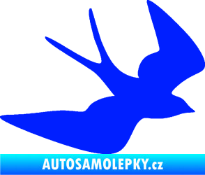 Samolepka Vlaštovka 001 pravá modrá dynamic