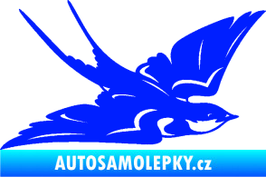 Samolepka Vlaštovka 002 pravá modrá dynamic