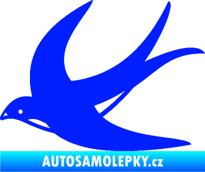 Samolepka Vlaštovka 004 levá modrá dynamic