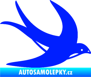 Samolepka Vlaštovka 004 pravá modrá dynamic