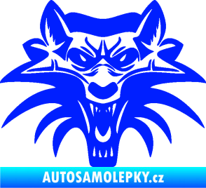 Samolepka Vlk 022 modrá dynamic