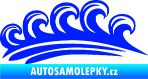 Samolepka Vlny 001 pravá moře modrá dynamic