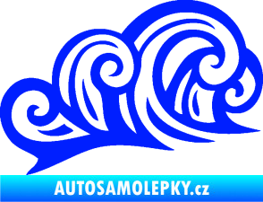 Samolepka Vlny 003 pravá moře modrá dynamic