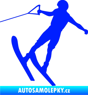 Samolepka Vodní lyže 001 levá modrá dynamic