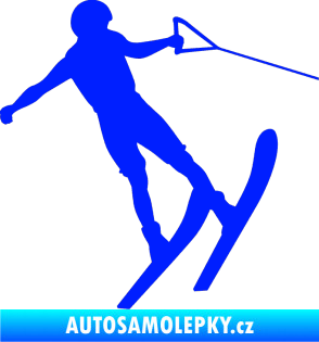 Samolepka Vodní lyže 001 pravá modrá dynamic